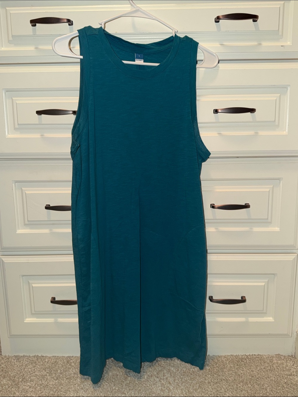 Old Navy Teal Sleeveless Shift Dress